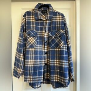 Timing Oversized Flannel Shacket